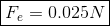 Fe- 0.025N