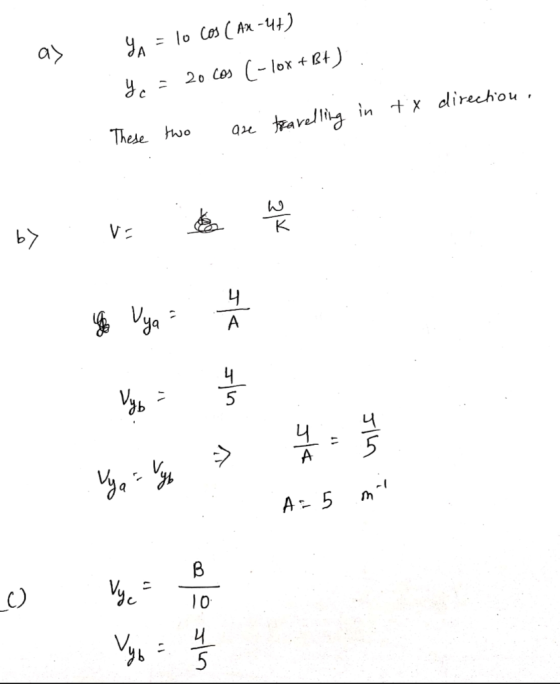 yy = lo M(Ax-4+) J. : 20 Cos C-lox + +). tx direction. are travelling in These two | by 1 로 네드 O 봉