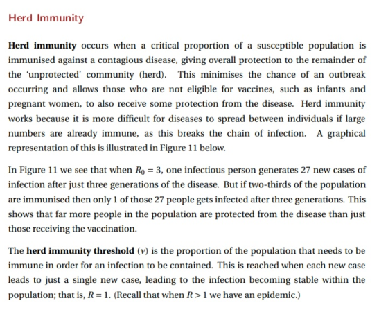 Herd Immunity Herd immunity occurs when a critical proportion of a susceptible population is immunised against a contagious d