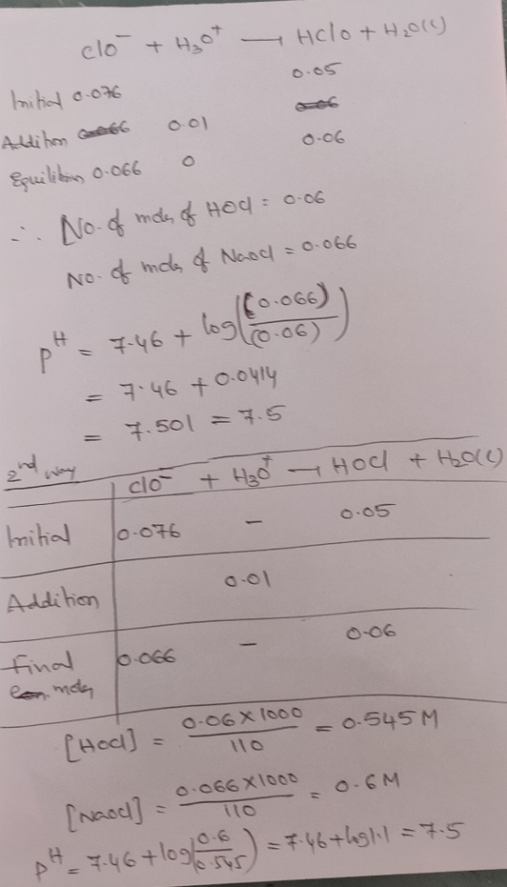 clo + Hclo t Hor Adibom Gec O-06 Epuilibn 0-066 No-d mde,Hod o-06 mas Naodl o066 No Co.o6) ac) 46 + P - 46004ly 7.501 = S y +