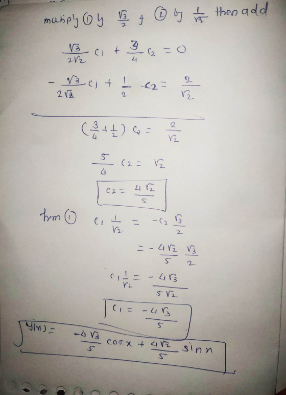 muliply oy b & 6 by the then add (2 + 2) 2 = 2 2 2 s (2=2 2 hm 6 cita = -(2 82 il- – 43 SV2 V 2 - U Yin) - - 43 coox of 4 12