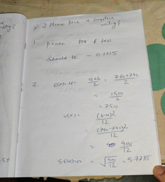 a positive Latig? & 2 Please give tos & test prake 0)315 Should be 9+6 7 60+740 2 2 ECX)42 2 i 500 11 - 750 (6-a)2 12 (766-74