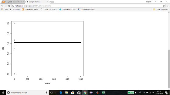 e lf Anybody Knows How T / T compile R online ぐ-) C O Not secure | rextester.com/Vt-online-compiler AppsBookmarks K The Batma