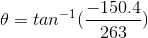 tan-1 (-150.4 θ