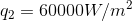 q_2 = 60000 W/m^{2}