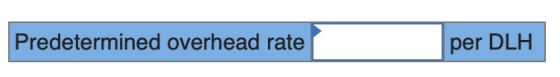 Predetermined overhead rate per DLH