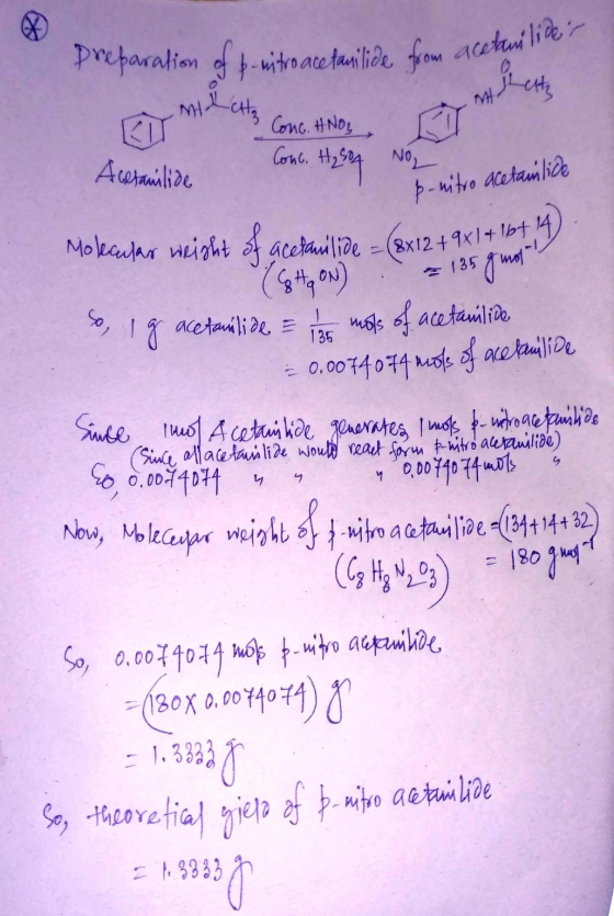 preparation of fruito acetanilide from acetani lick EU 3 Conc. #Noy, IT Conc. H₂SO4 No Acetanilide B-nitro acetan lick Molecu