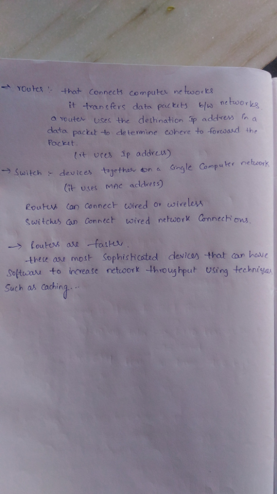 Youtetthot Connects computer ne tuoork8 it tranters dato packita nehoork a outer Uses the deshnation Ip addres r a data pacts