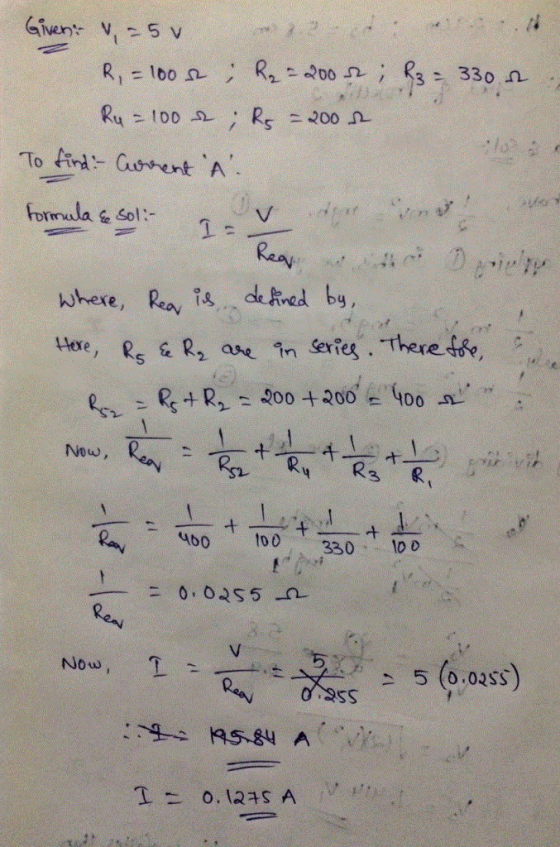 To find CuentA Frmala & sol- where, Reay itved b 400 to330 0 D Now, Re, -s SS 스 5 (o.oass)