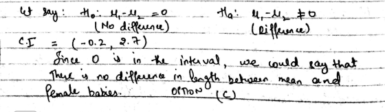 et say: Ho. - l = 0 a 4,- 80 . (Ho difference) (eifference) CI = (-0.2, 29.7) Since o is in the interval, we could say that T