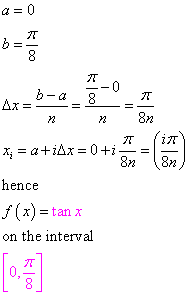 P2 n 8n hence (x)tan x on the interval 0,