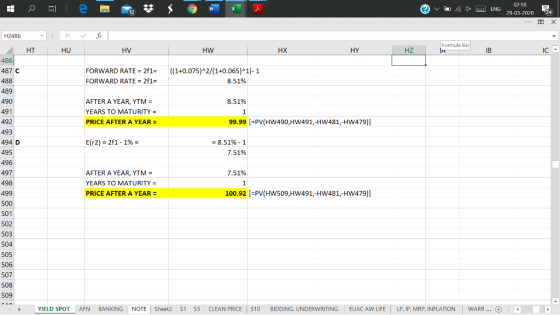 W @ v ** : ENG 02:50 29-03-2070 24 fix HT HU HV HW HX HY HZ Formula Bar IM ma Bar B HZ486 1 486 487 C 488 489 490 491 492 F
