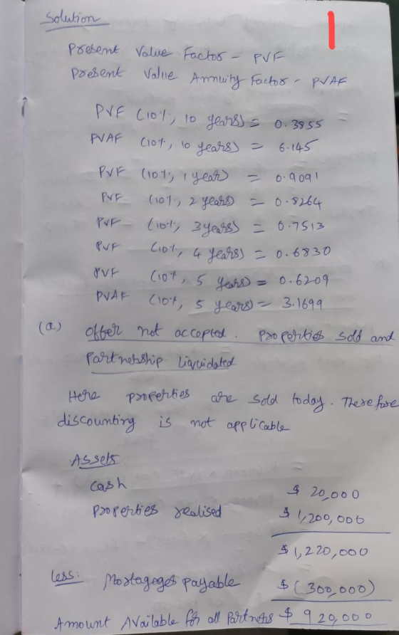 solution Present Present Value Value Factor - Annuity PVF Factor - PVAF PVF (101, 10 years) = 0.3855 PVAF clot, lo years) = 6