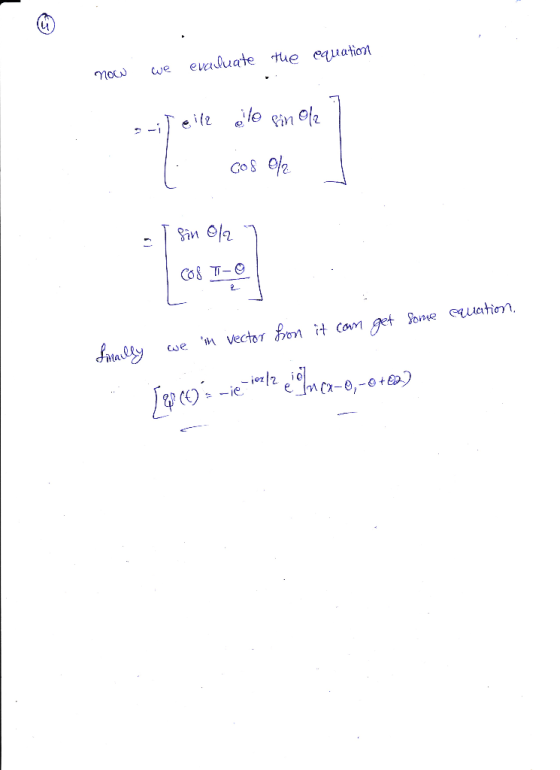 Lu mou we evaluate tue equationt Gos /% di Mat