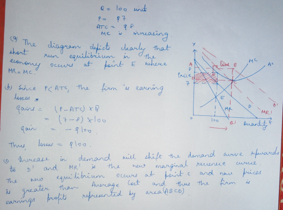 a = loo unite P= 87 Ата - то Me is increasing diagram depicts clearly that run equilibrium in the occurs at point where The c