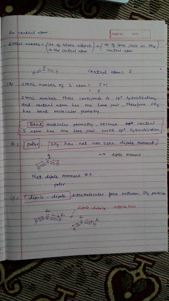 I- For PAGE NO DATE No Lsme h the centhat atrm/ steric .nurn heA three- amerprnda. Ao-Sp 2一一hy maazatiny. OLr e cular jtometr