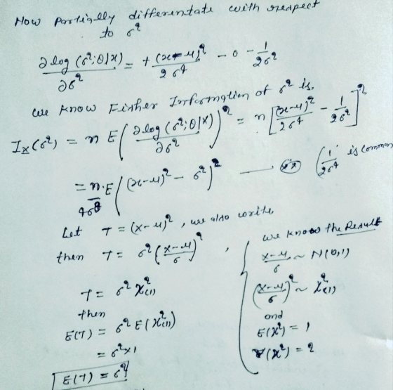 How partially differentate with reapect to se alog (6:01) – + (200 m2 202 nerega 204 al 4:01) 62 we know Fisher Information o