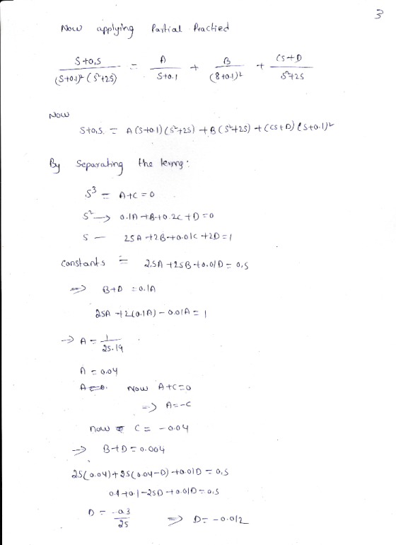 Now applying Partial Practed Sto,S 05+0 t- S +0.1) ($25) . S+0.1 (8 +0.1) $725 NOW Stos. A (S+01) ($+28) +B(5+25) + (CSD) (St