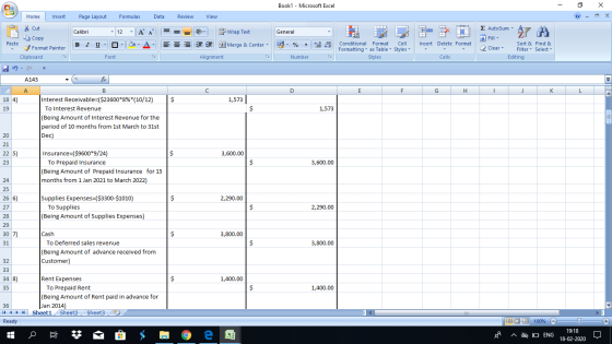 Book1 - Microsoft Excel - X Home Insert Page Layout Formulas Data Review View * Cut Copy Calibri ♡ General - Wrap Text *Merge