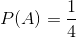 P(A) 1