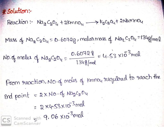 米Solution:- mal 1348 (ml end point 2x No.4 Naago4 CS Scanned with 9. 06 x1o3o