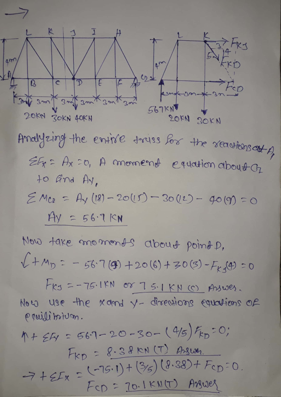 K I L * FRI 74 KRD 3 C D E FED Rumparon magkan K *zm 3 ml 3m 20KN SOKN 40KN 567INT 20KN 20KN Analyzing the entire friss for t