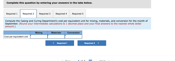 Complete this question by entering your answers in the tabs below. Required 1 Required 2 Required 3 Required 4 Required 5 Com