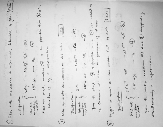 Silver Metal will dissolve in nitric acid, libe fabe Justification : Hall call ( zag 2 Agh the @ xN. reactions. L 247 the ->