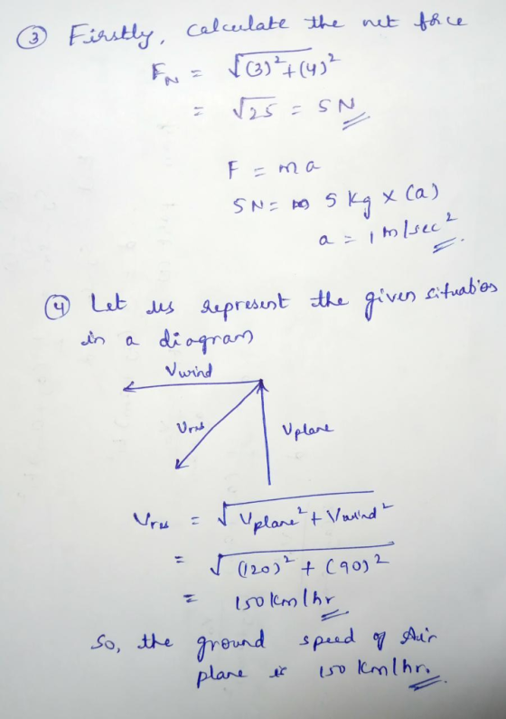 F = ma ⑨し止.us aepresunt tke given Atuab@s Vwind Vplant So, te rend pad Aur