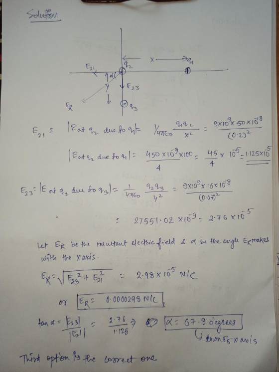 Eat qe due to al = Solution X- 9 El 196 JE23 > ER 93 992 9x10°x 50x1018 Eat qe due to cut Yanto Ezi . x2 (0.22 4.5x 105-1125x