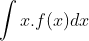 r.f (x)dr