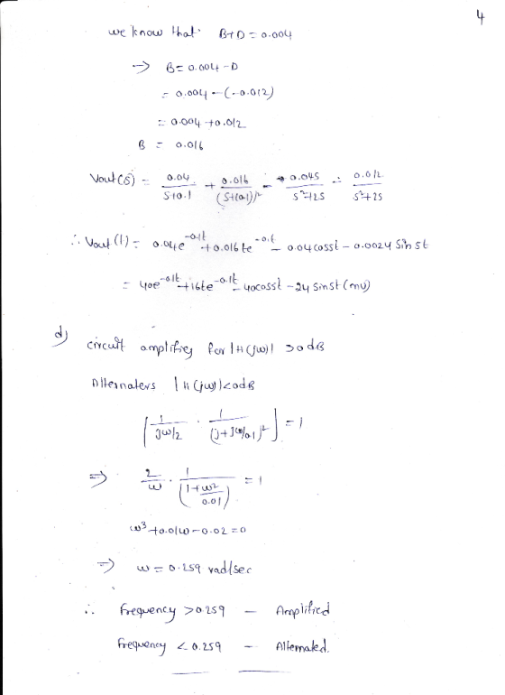 we know that BTD - 0.004 -0.004-(-0.012) 0.004 +0.012 0.016 B : Vout(8) = 0.04 Stool 0.016 : 40.045 (Stol) / 5725 0.012 $425