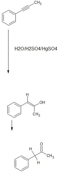 CH3 H2O/H2SO4/HgS04 CH3 X CH3