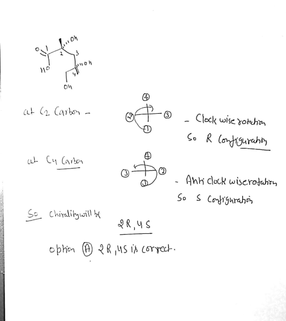 hiloh 110 at C2 Carbon - - - Clock wise rotation So a configuration at Cu Carbon - Anriclock wiserotation So s configuration