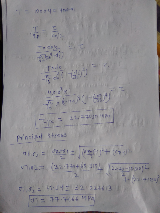 T = 10x0.4 = yen-m I - I Ip er do/2 Tx do/z z 1960-17) Tx do 18 d. 2 bo Tod: (1-459 Estos こて 4x103 x 1 * 6./2013 (1-49 X 16 2