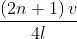 (2n + 1) v