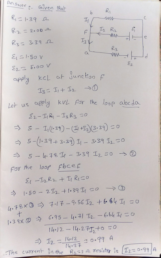 nsuerGiven tat Ry F ㄧㄑㄧㄧ-w^^ T. 3.39 n 3 R2 とに1.50 乙2 thc losp abe da 5-0.39-t 3.39) 11-3391230 For the loop Abcef 2. う12.-14