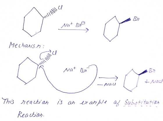 Jolla Mc Nat Bro Mechanism Nat Bri Man --- Nau This is an example of reaction Reaction. Substitution