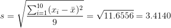 s = /-ual 2 9 2101 (ri-i)2 V1 1.6556 3.4140