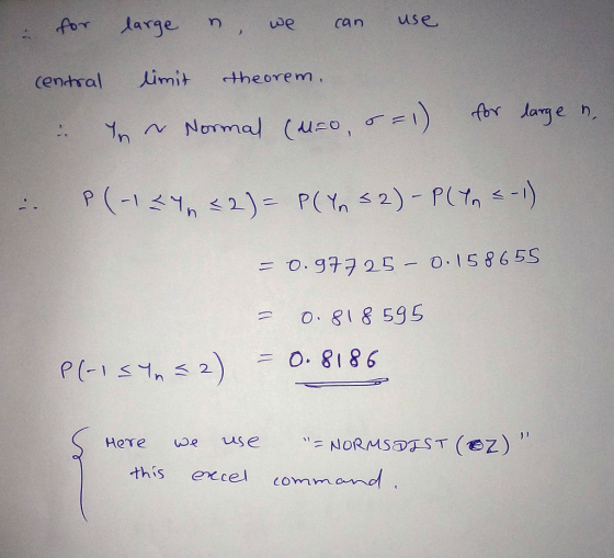 for large n centhsal imi theorem. for lae 0. 818 595 this eccel commamd