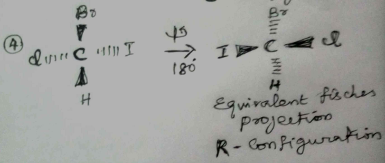 Bo at 21 I disine I C 180 NI I Equiralent fisches projection R- Configuration