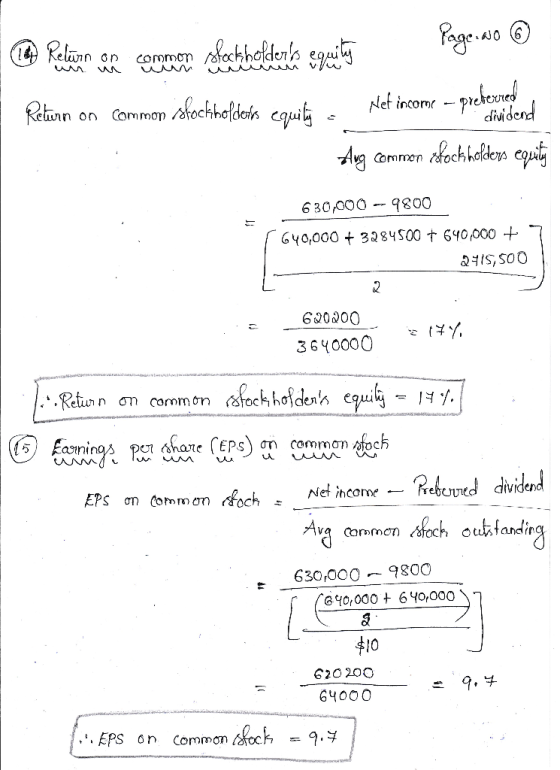 Reliance un comment seckholdens equity Page.avo © Return on common isfockholders equili. Net income - prebevredi dividend An