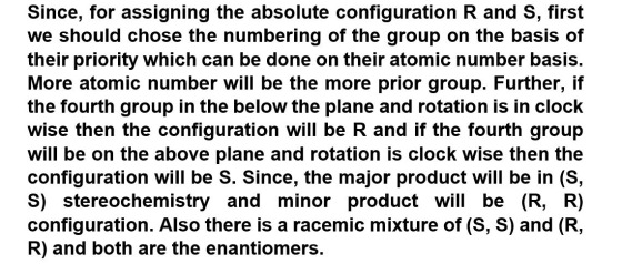 Since, for assigning the absolute configuration R and S, first we should chose the numbering of the group on the basis of the
