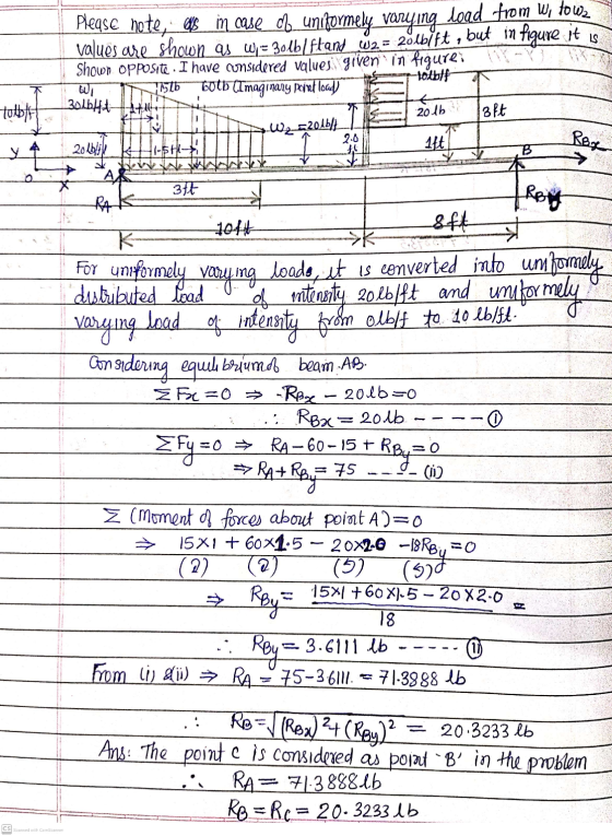 1 Please note, cells in case of uniformely vary ing_load from Witows. values are shown as W = Bolb/ftand 62 = 2ólbift, but in
