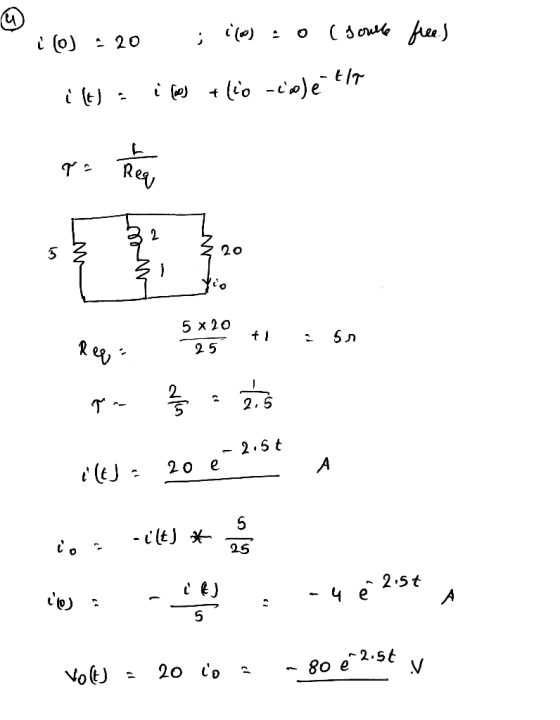 į (o) -20 ; 1(c) : 0 ( soulle fres i(t) = i fory tlio -colett pa Resort į Lun How from 5 x 20 ti : 60 25 Rega 5420 + ass pa :