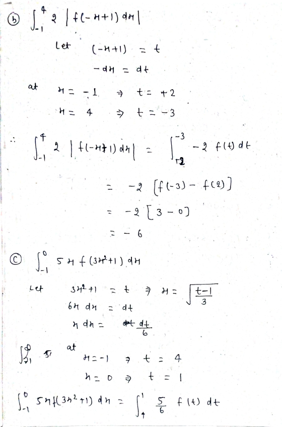 5 L? 2 | + C-H+ )) ち Let C-H+I) - 4 - 48 = 4 + at 어 - - 1. ㅋ t+2 HE 4 > t- 3 4 - 3 2 | fl-H) - 2 f(dt 2 2 1) - 3 [f(-3) - f(3