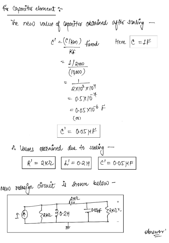for capacitor element on of capacito obrained after sealing The new value Here C =lf c =((1Km) farad КЕ 1/2000 (19000) 2x102x