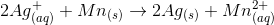 2 Agtag) + Mn(s) + 2 Ag(s) + Mno
