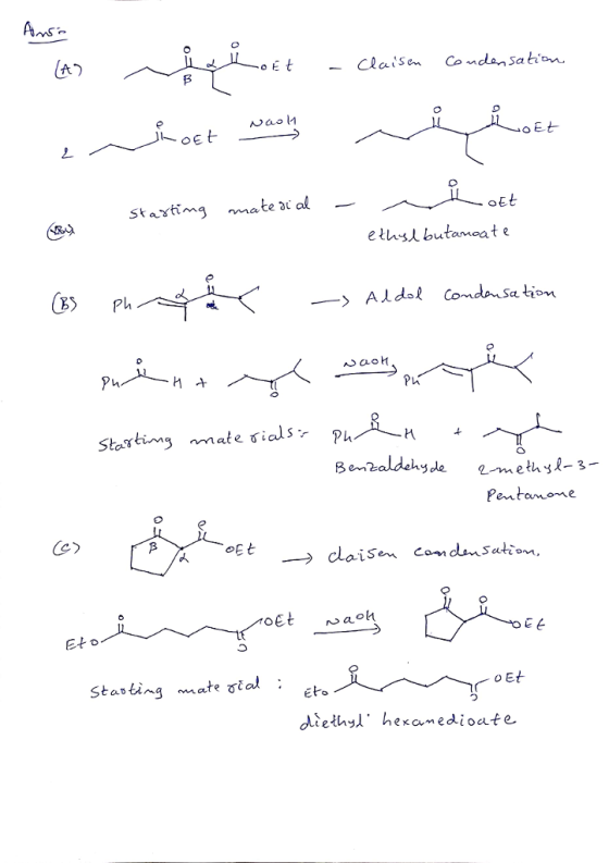 eth.sl butano at e (X) Ph 〉 ALdol Conda.sd tim Ph Pentamome Et Eto o Et iethsl hexamedioate