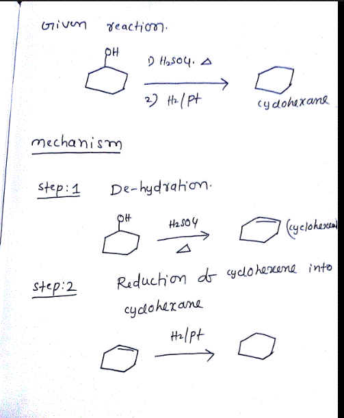 D Hasoq. 스 mechasmm step : 1 De-hydīqhση H2S0y (yelohxa Raduchơn drcycloko ame into cydoherana step:2